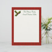 Custom Family Annual Christmas Letter (Standing Front)