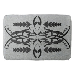 Custom family bathroom mat