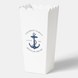 Custom Family Beach House Nautical Boat Anchor Favor Boxes