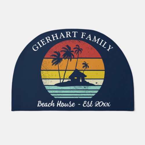 Custom Family Beach House Seaside Matching Doormat