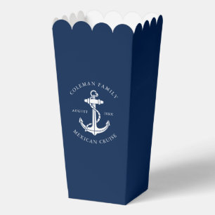 Custom Family Beach Party Nautical Boat Anchor Favor Boxes