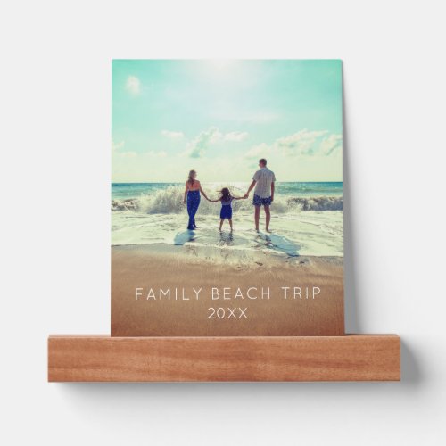 Custom Family Beach Photo Memory Picture Ledge