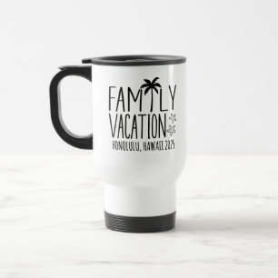 Custom Family Beach Vacation Group Matching Travel Mug