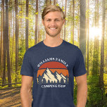 Custom Family Camping Trip Mountain Sunset Tri-Blend Shirt<br><div class="desc">This cool retro sunset over rocky mountains in nature makes a great image for a set of customized road trip t-shirts for a family reunion, road trip, or camping vacation. Cute matching tees for mom, dad, brother and sister. Just add your own last name and the year with our personalization...</div>