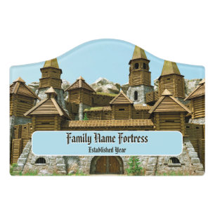 Custom Family Castle Door Sign