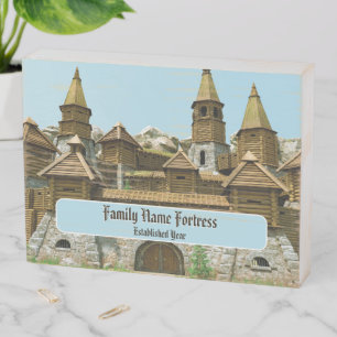 Custom Family Castle Wooden Box Sign