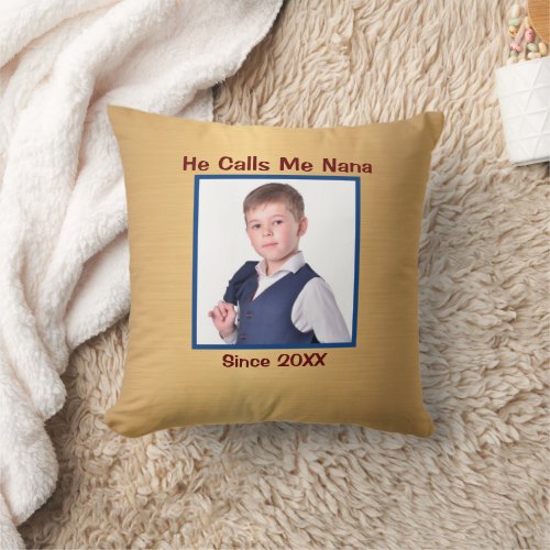 Custom Family Child Photo Personalize Throw Pillow