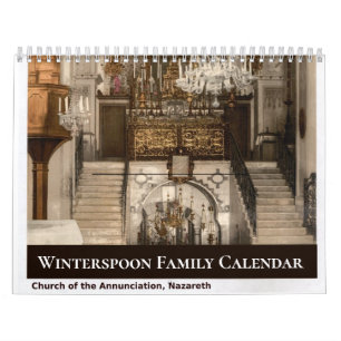 Custom Family Christian Religious Photo Calendar