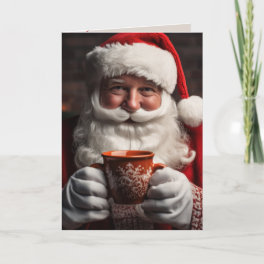 Custom Family Christmas Santa Four-Page Card