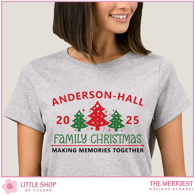 Custom Family Christmas Tree T-Shirt (Creator Uploaded)