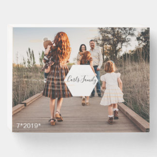 Custom Family Collage Photo Album Wooden Box