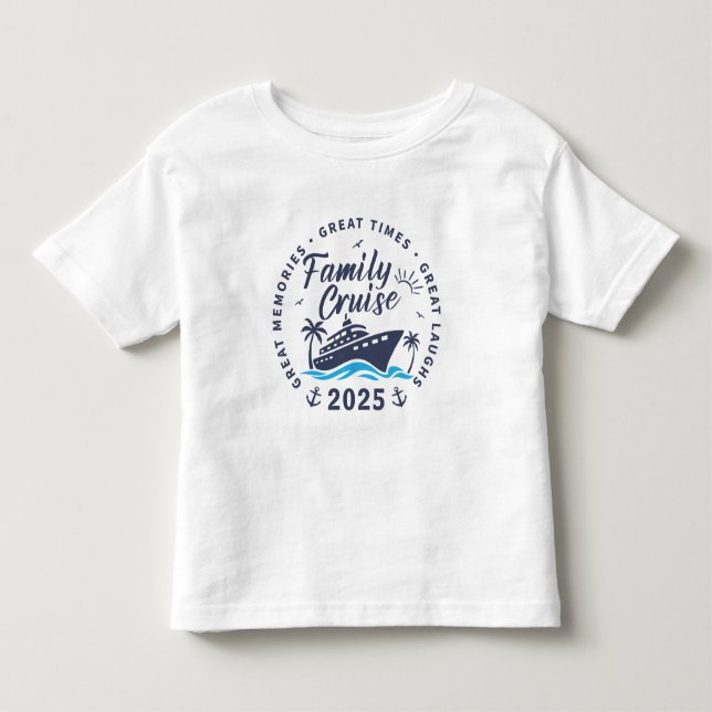 Custom Family Cruise Group Matching Cruise Trip Toddler T-shirt (Front)