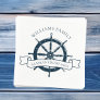 Custom Family Cruise Ship Vintage Nautical Wheel Napkins