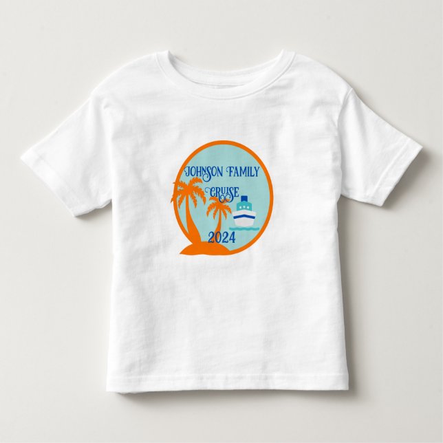 Custom Family Cruise Toddler T-shirt (Front)
