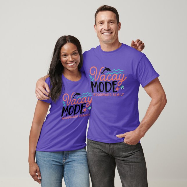 Custom Family Cruise Vacay Mode Family Name T-Shirt (Unisex)