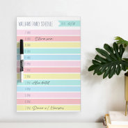 Custom Family Daily Planner Or Homeschool Schedule Dry Erase Board at Zazzle