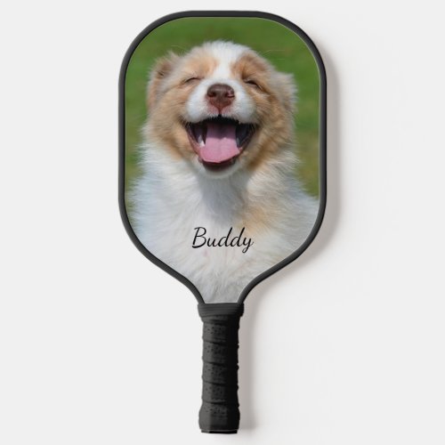 Custom Family Dog Photo Collage Pickleball Paddle