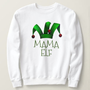 Custom Family Elf Papa Dad Christmas Sweatshirt