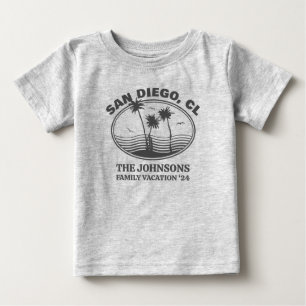 Custom Family Friends Beach Vacation Matching Baby T-Shirt