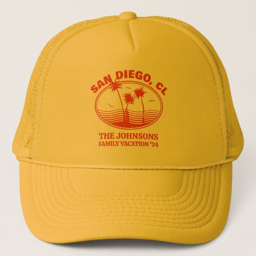 Custom Family Friends Beach Vacation Matching Trucker Hat