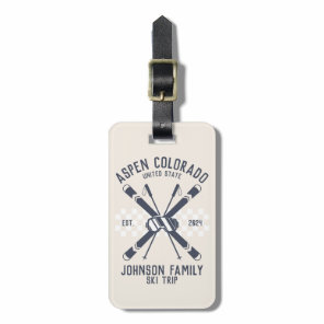 Custom Family Friends Ski Trip Group Matching Luggage Tag