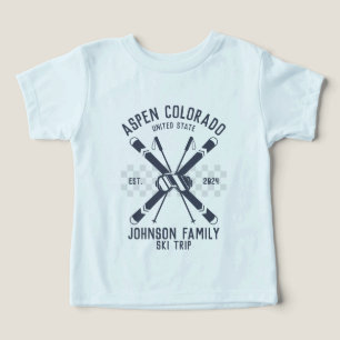 Custom Family Friends Ski Trip Group Matching  Toddler T-shirt