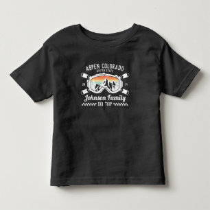Custom Family Friends Ski Trip Group Matching  Toddler T-shirt