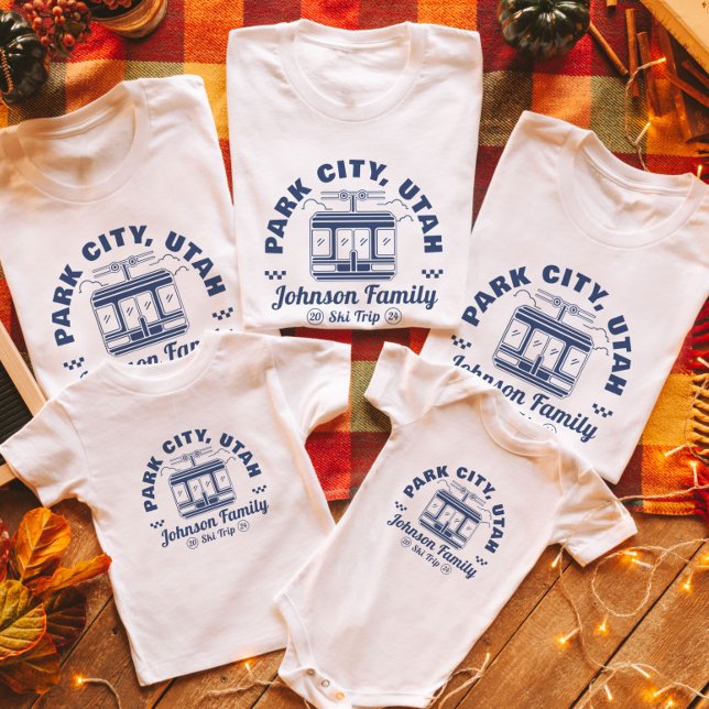 Custom Family Friends Ski Trip Matching Group T-Shirt (Creator Uploaded)