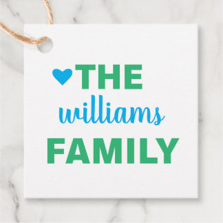 Custom Family Gift Tags