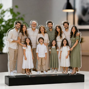 Custom Family Group Photo Cutout Sculpture