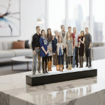 Custom Family Group Photo Cutout Sculpture<br><div class="desc">Celebrate your family bond with a stunning, modern display using our Custom Family Group Photo Cutout Sculpture. We expertly process your favorite group photo by removing the background to create a precise, detailed silhouette of your entire family, which is then preserved within a layer of high-quality, crystal-clear acrylic. This custom...</div>
