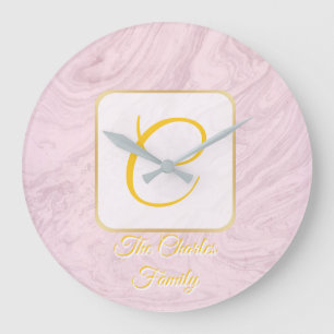 Custom family home clock