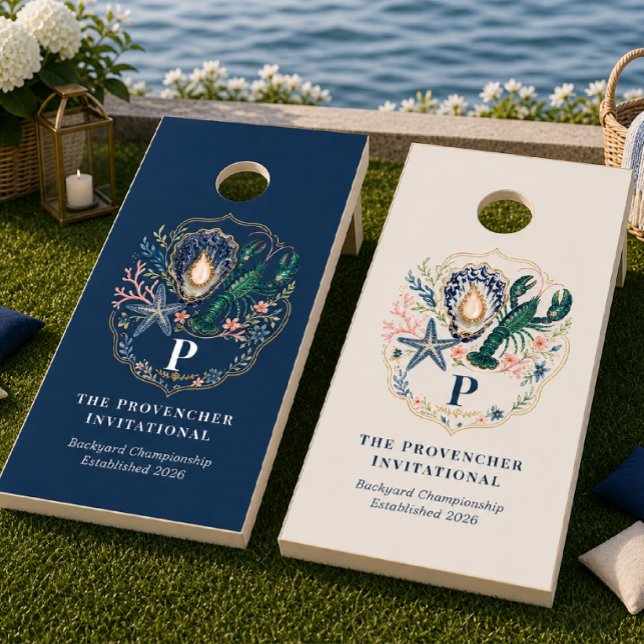 Custom Family Invitational | Seaside Crest Cornhole Set (Creator Uploaded)
