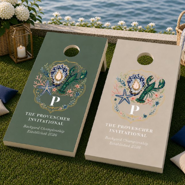 Custom Family Invitational | Seaside Crest Cornhole Set (Creator Uploaded)