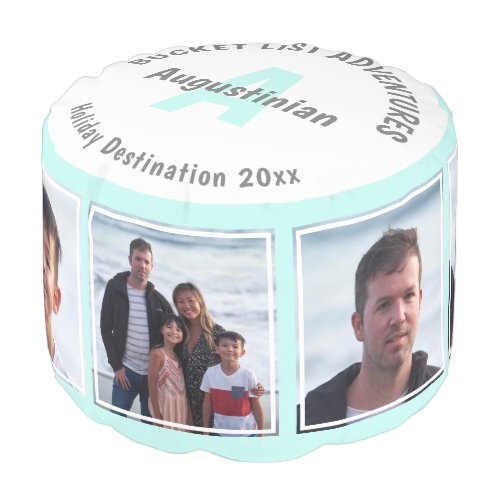 Custom Family Keepsake Photo Pouf