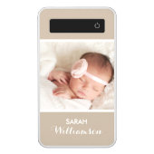 Custom Family Kids Personal Photo Portrait Power Bank (Front)