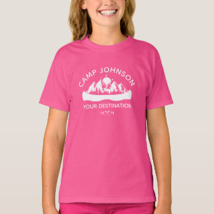Custom Family Lake Camping Vacation Group Matching T-Shirt