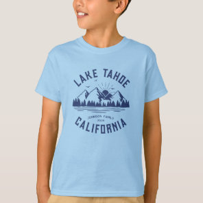 Custom Family Lake Camping Vacation Group Matching T-Shirt