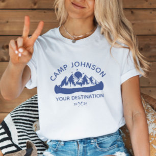 Custom Family Lake Camping Vacation Group Matching T-Shirt