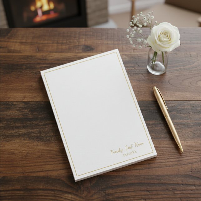 Custom Family Last Name Gold Border Notes (Creator Uploaded)