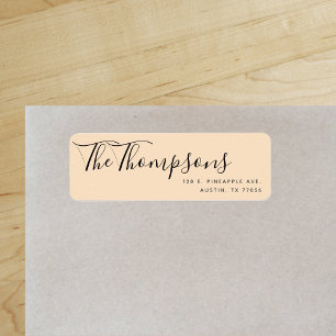 Custom Family Last Name Sandy Return Address Label