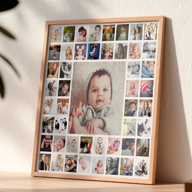 Custom Family Memories Photo Collage Personalized Metal Print (Creator Uploaded)