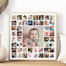 Custom Family Memories Photo Collage Personalized