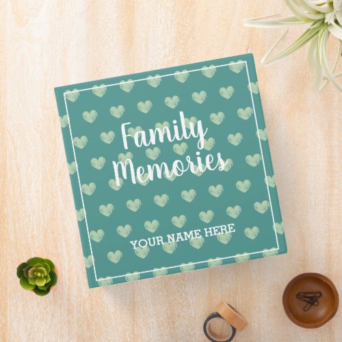 Custom family memories scrapbooking album big 3 ring binder