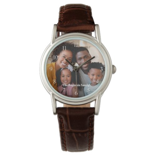 Custom Family Mom Dad Photo Name Personalize  Watch