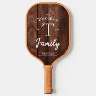Custom Family Monogram Pickleball Paddle