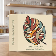 Custom Family Monstera Leaf Recipe Jungalow Boho