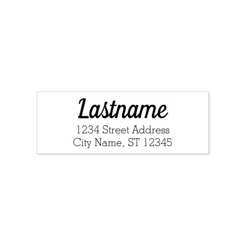 Custom Family Name and Return Address _ Claudia Self_inking Stamp