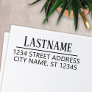 Custom Family Name and Return Address Semi Formal Self-inking Stamp