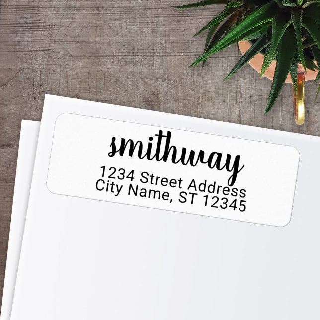 Custom Family Name and Return Address sugar plum Label (Creator Uploaded)